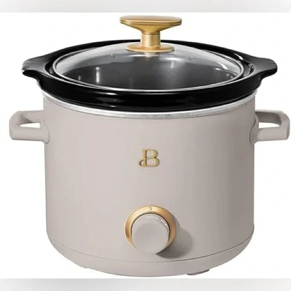 Beautiful 2 Qt Quart Slow Cooker Crock Pot Cream Drew Barrymore New in box - Picture 2 of 6